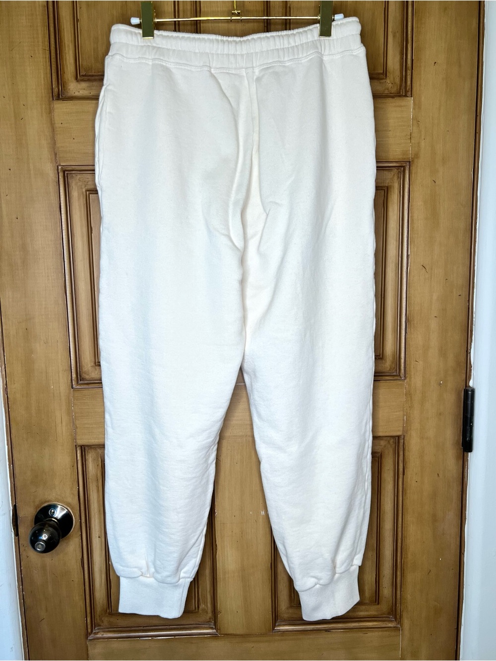 Aiaya Organic Cotton Sweatpants Cream Size Small - Picture 2 of 8